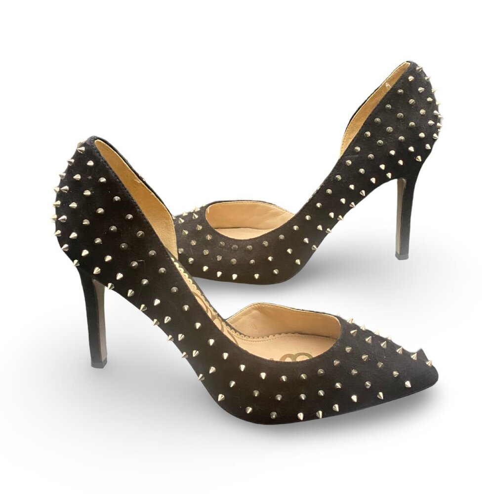 SAM EDELMAN BLACK STUDDED PUMPS SIZE 10